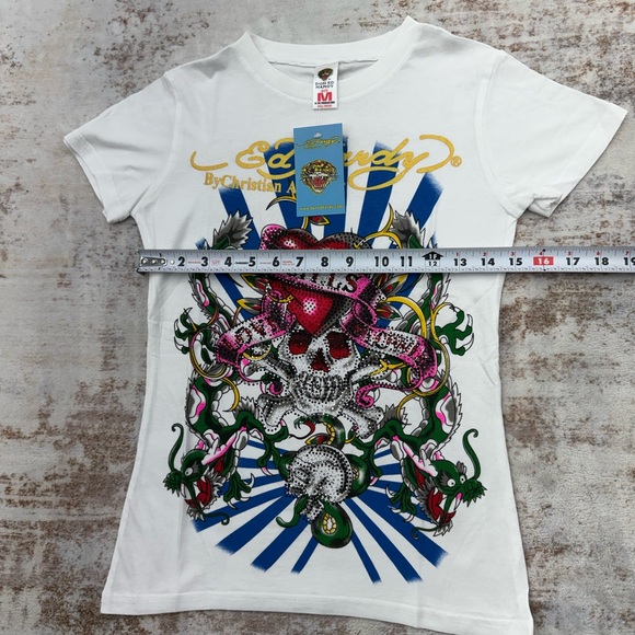2000s Ed Hardy Christian Audigier Vintage Graphic Tees size S/M/L - Picture 6 of 12